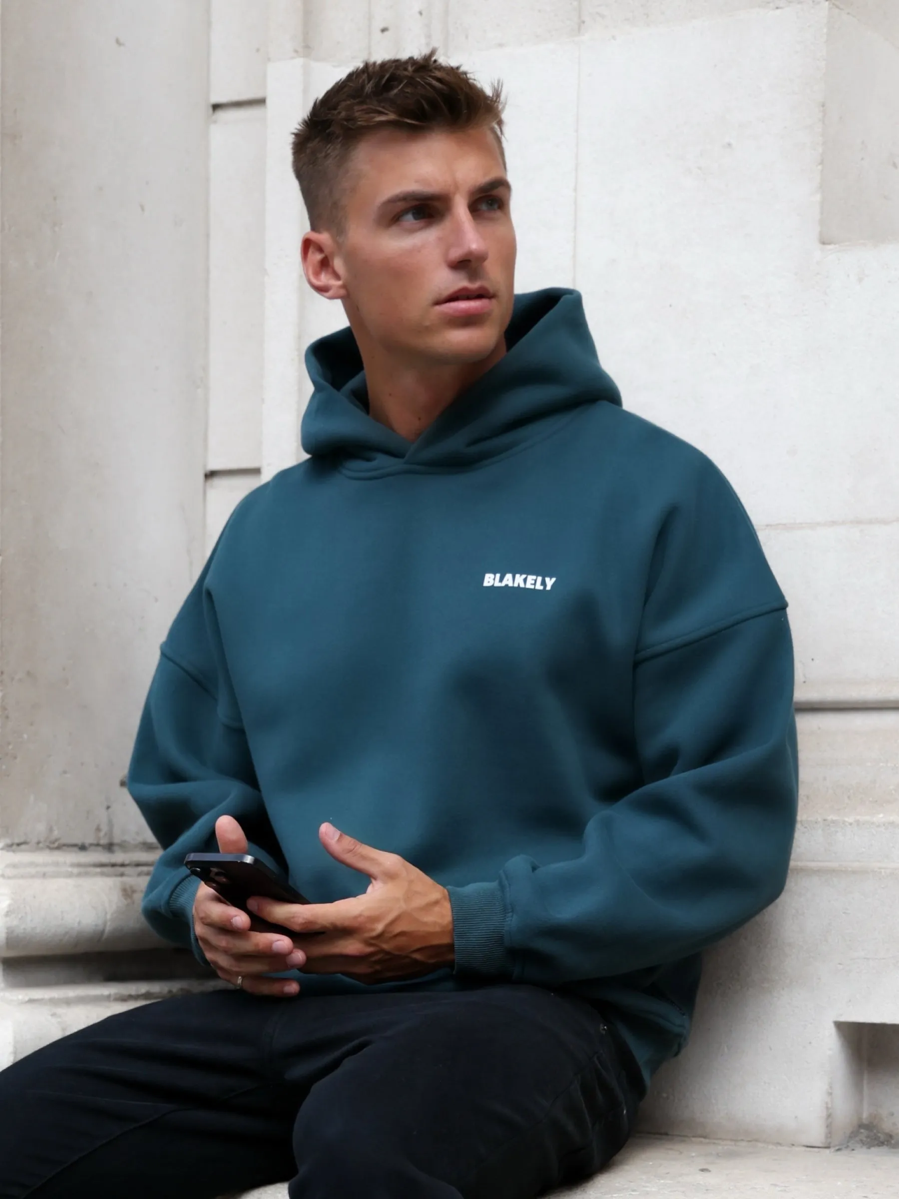 All Season Outfit Arlo Relaxed Hoodie - Teal Green