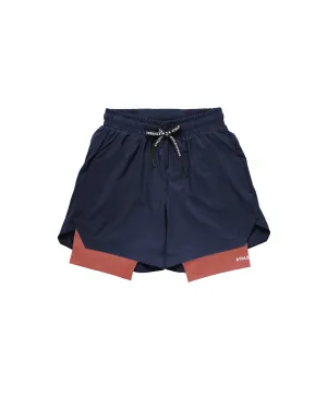 [CORE] Training Shorts 6" - Nightsky/Brick Moisture Management Lining