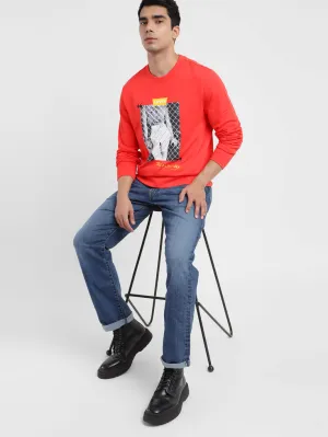 Men's Graphic Print Crew Neck Sweatshirt Lounging wear