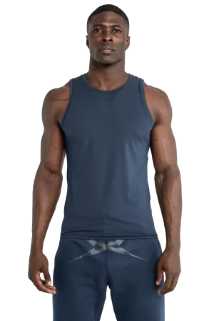 Waterfront Living MUSCLE TANK - Navy Odor Resistant Fabric