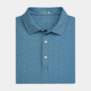 NonIron Finish Twilight Antlers Printed Performance Polo