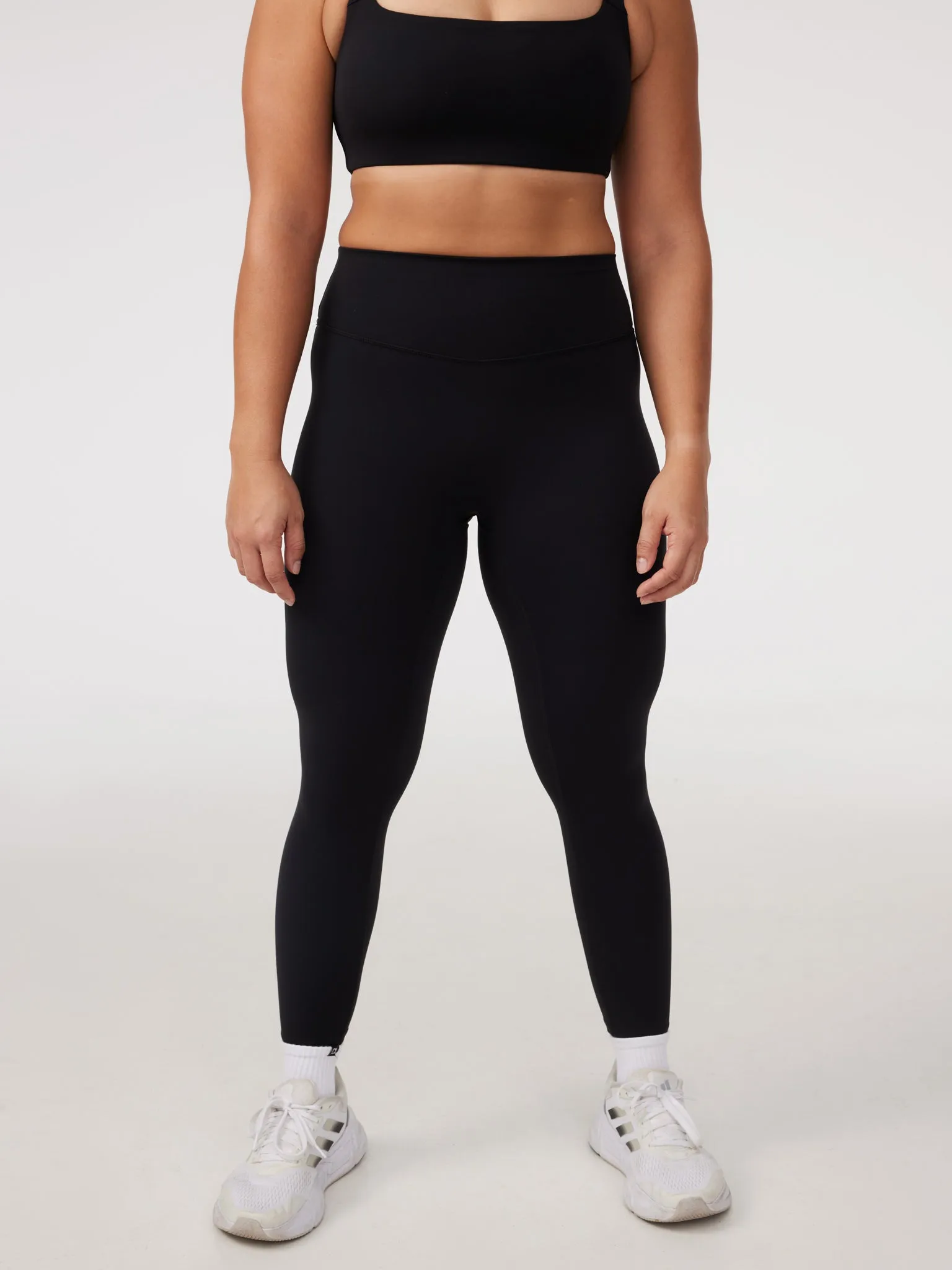 Contour Classic Leggings (Full 24") in Black Sesame For Teens Soft Touch