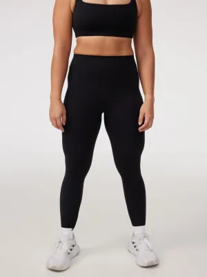 Contour Classic Leggings (Full 24") in Black Sesame For Teens Soft Touch