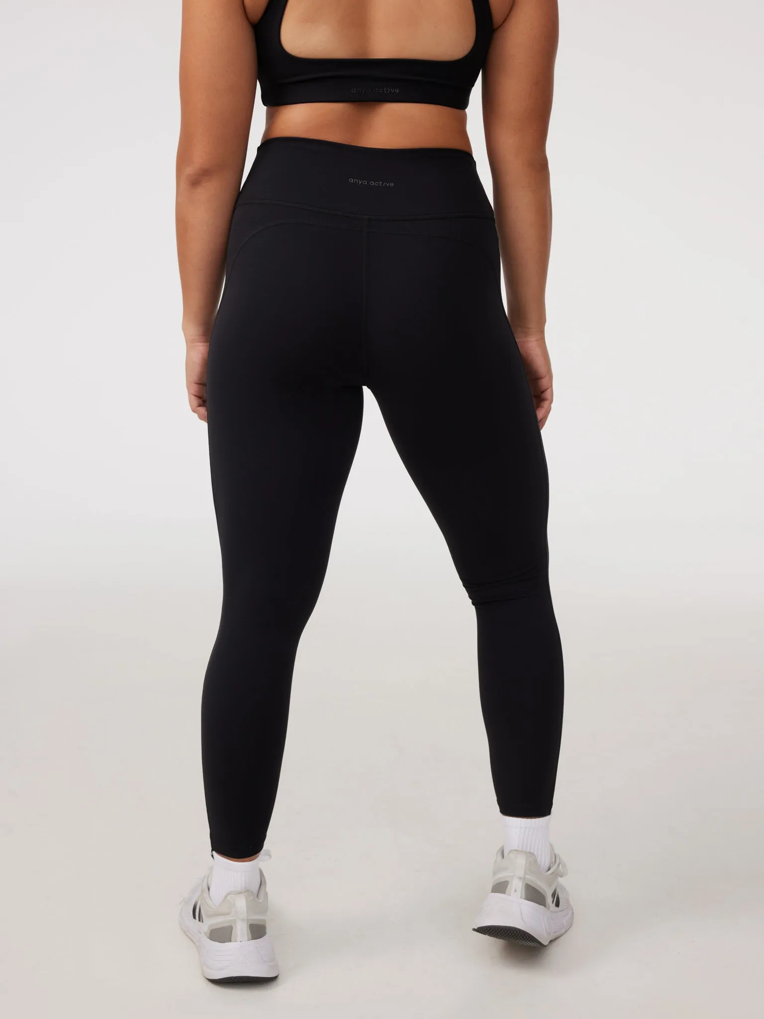 Contour Classic Leggings (Full 24") in Black Sesame Four Way Maternity Wear Studio Style