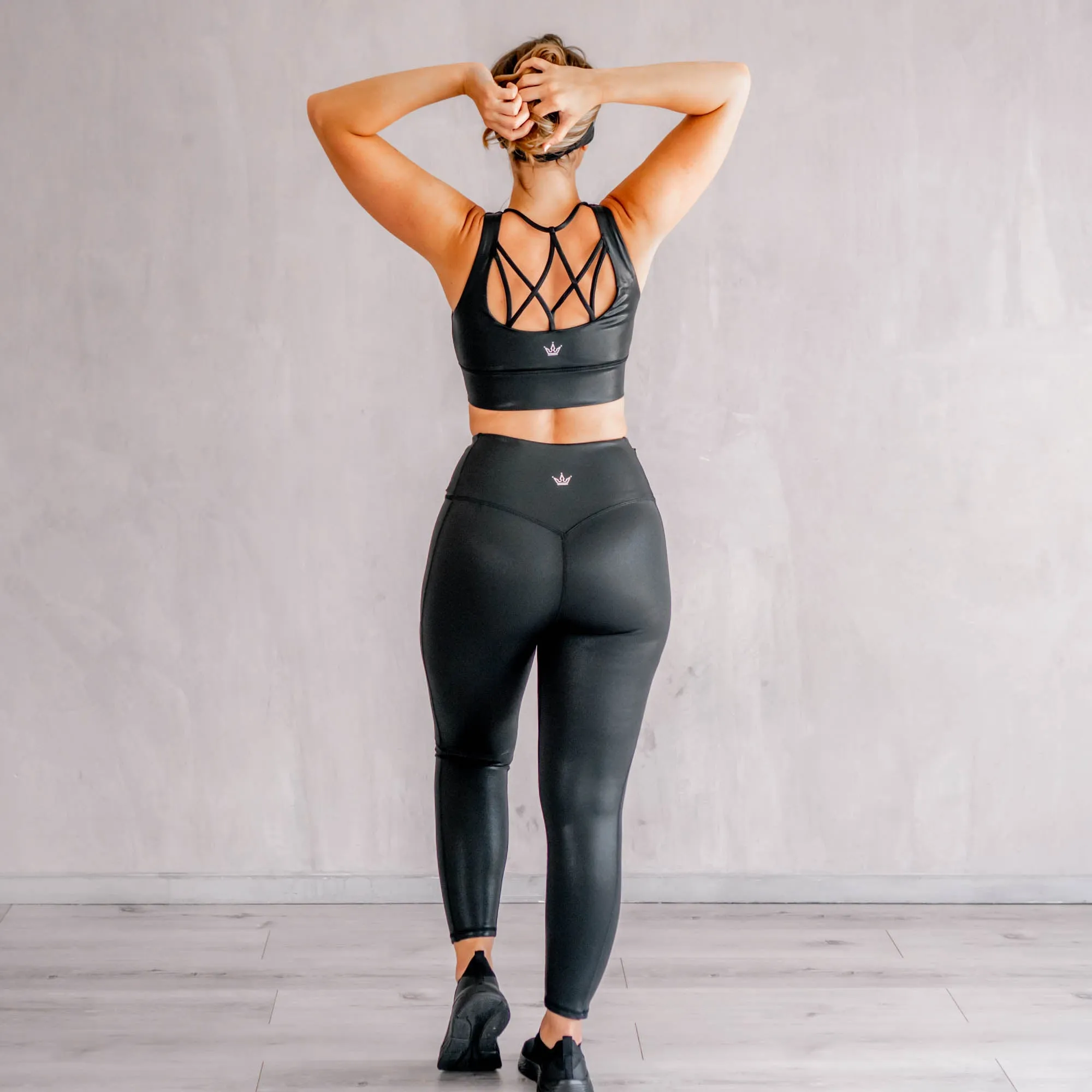 Pro Athlete Morning Stretch Onyx Jewel Leggings
