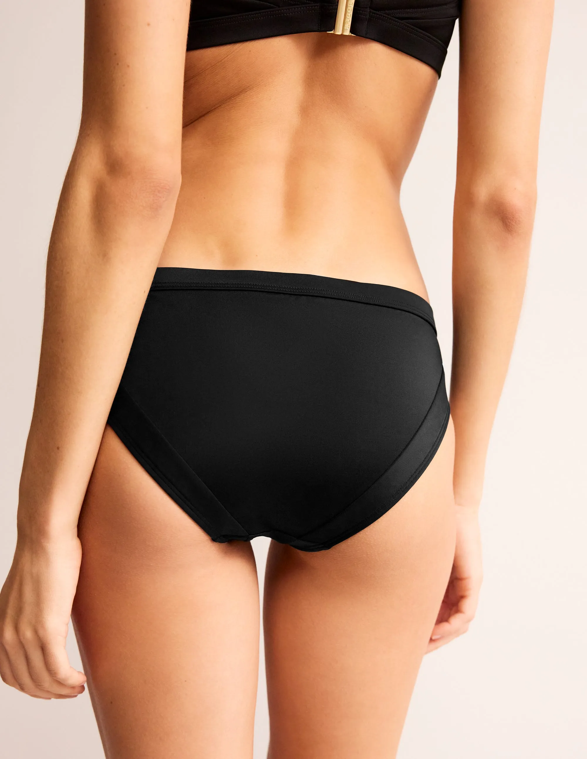 Santorini Bikini Bottoms-Black Playful Vibes mesh ventilation