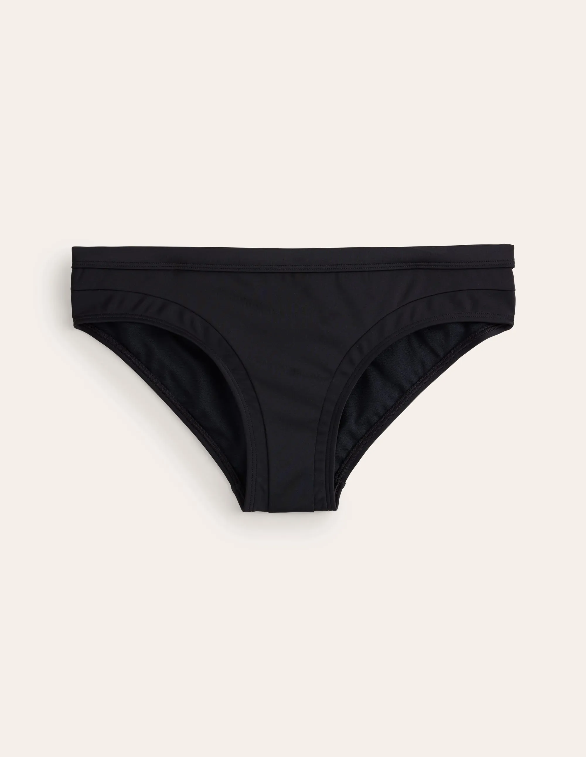 Mold Resistant Padding Rash Guard Technology Santorini Bikini Bottoms-Black