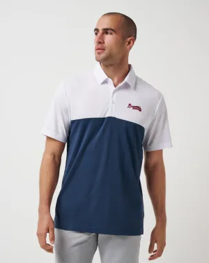 Atlanta Braves Home Run Leader Polo TwoTone Fabric Blend Club Style