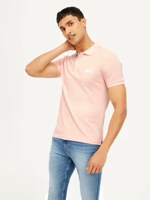 Men's Solid Slim Fit Polo T-shirt Athletic Fit