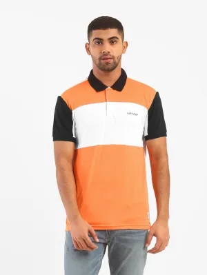 Classic Fit Weekend Casual Men's Colorblock Polo T-shirt