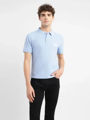 Men's Solid Slim Fit Polo T-shirt YarnDyed Construction