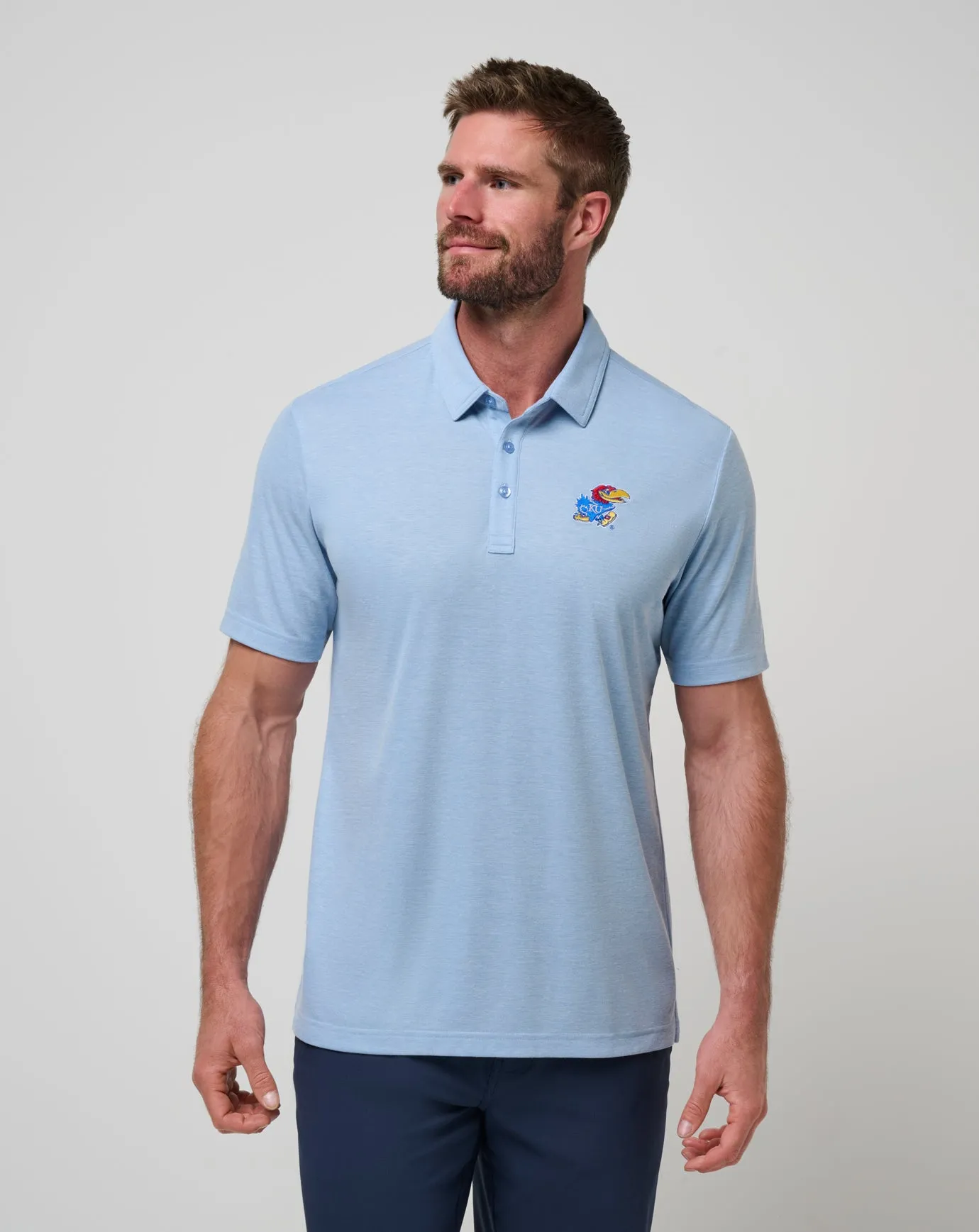 Kansas School Pride Polo Breathable Underarm Vents