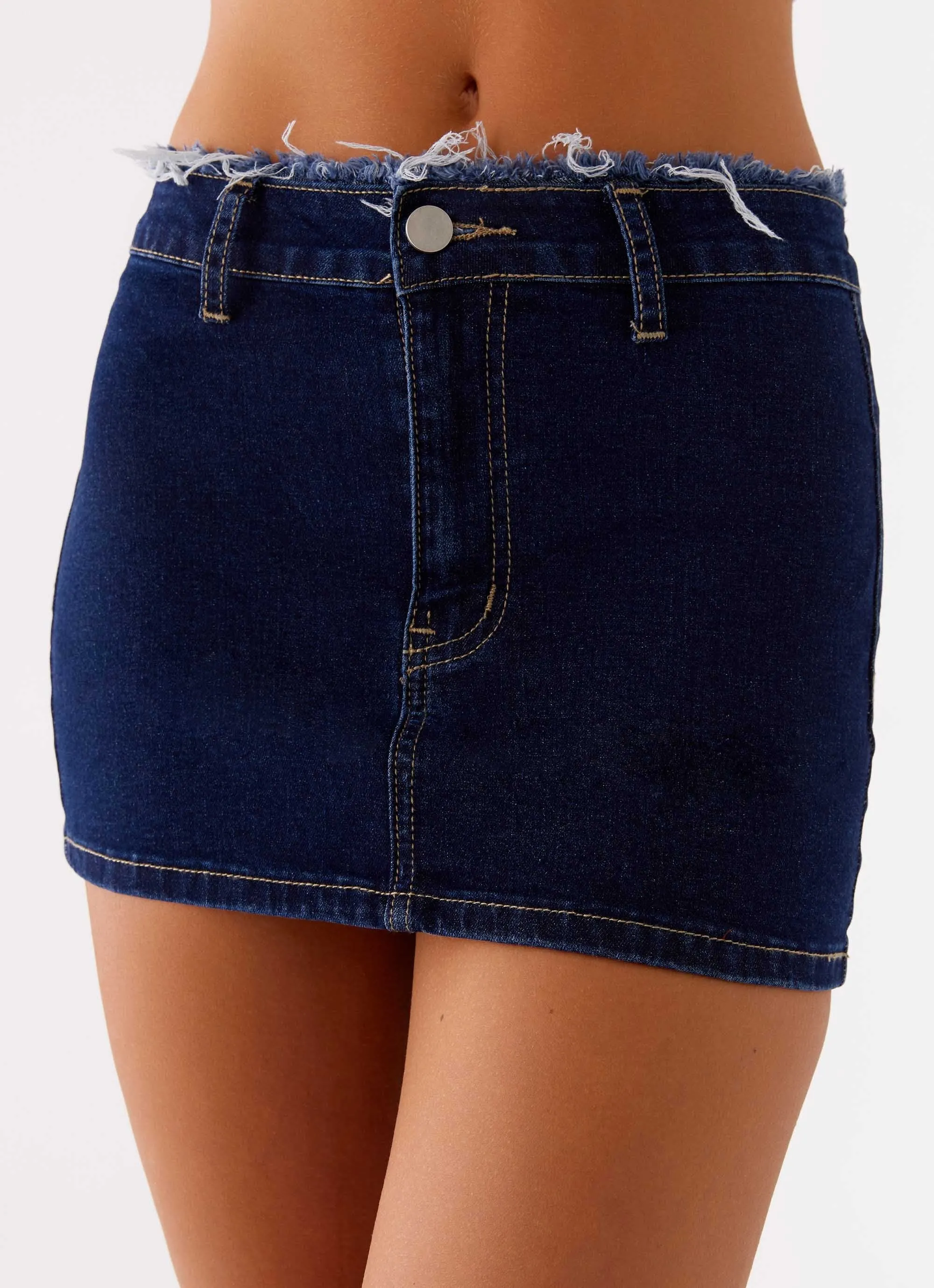 Casual Wear Kirryn Micro Skirt - Raw Blue