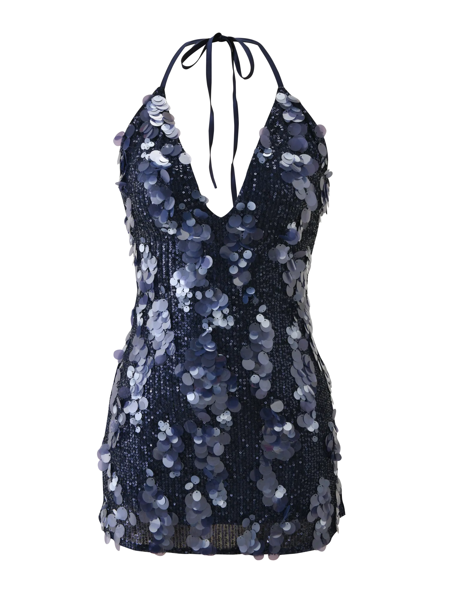 ZANA MINI DRESS - NAVY SEQUIN Urban Drape