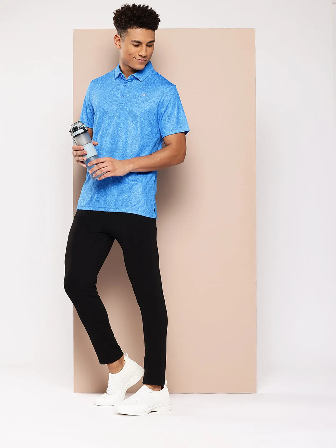 slim fit Alcis Men Printed Polo Collar Golf T-Shirt