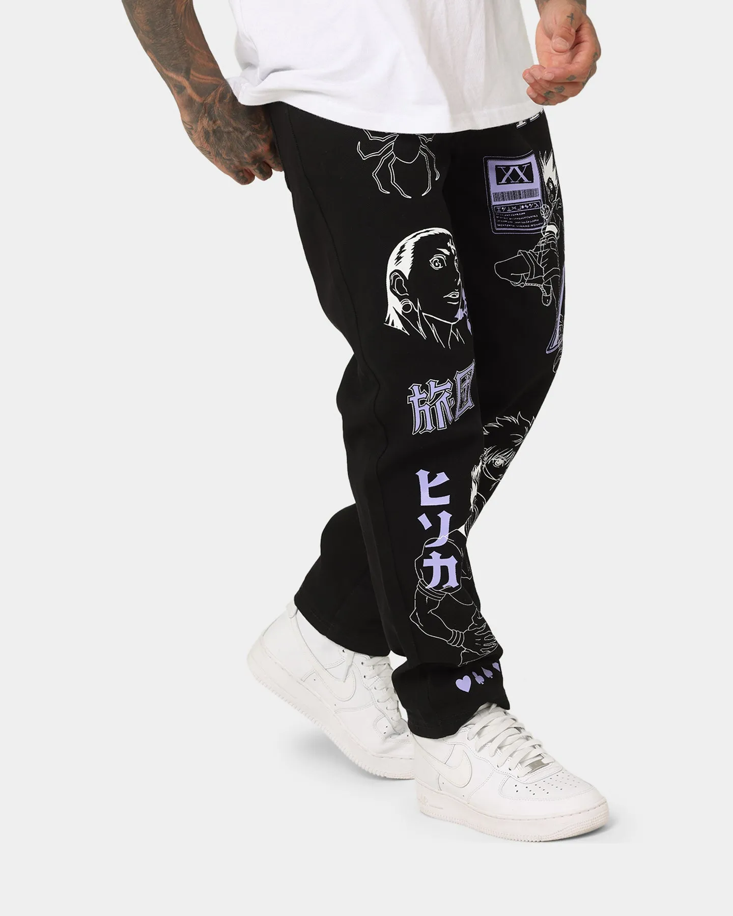 Family Style Minimalist Style Date Night Fast Match Goat Crew X Hunter X Hunter Jeans Vintage Black