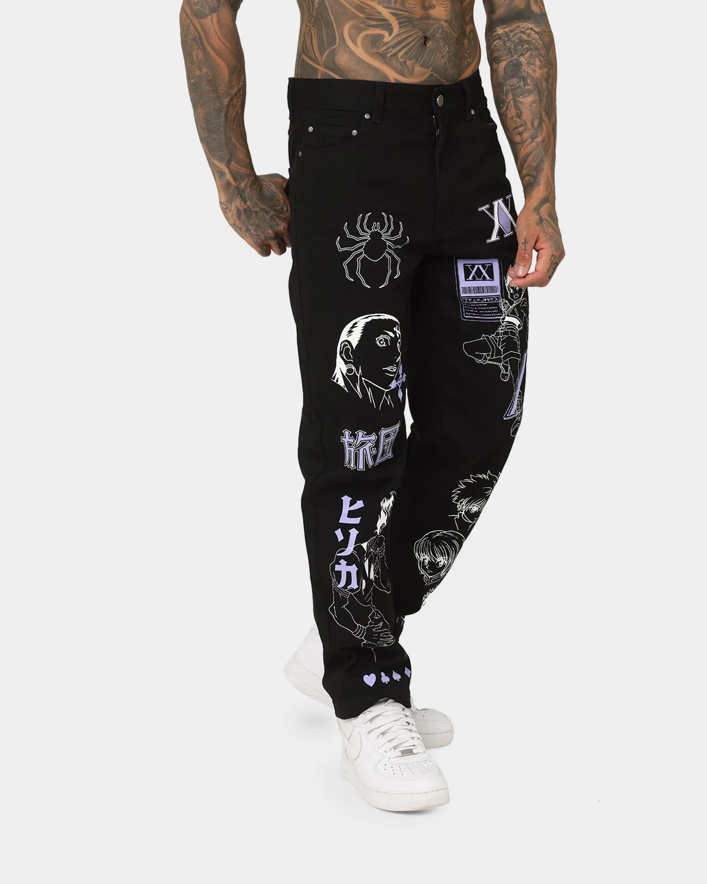Goat Crew X Hunter X Hunter Jeans Vintage Black Trend Setter Smart Casual Classic Wear Durable Eco Friendly