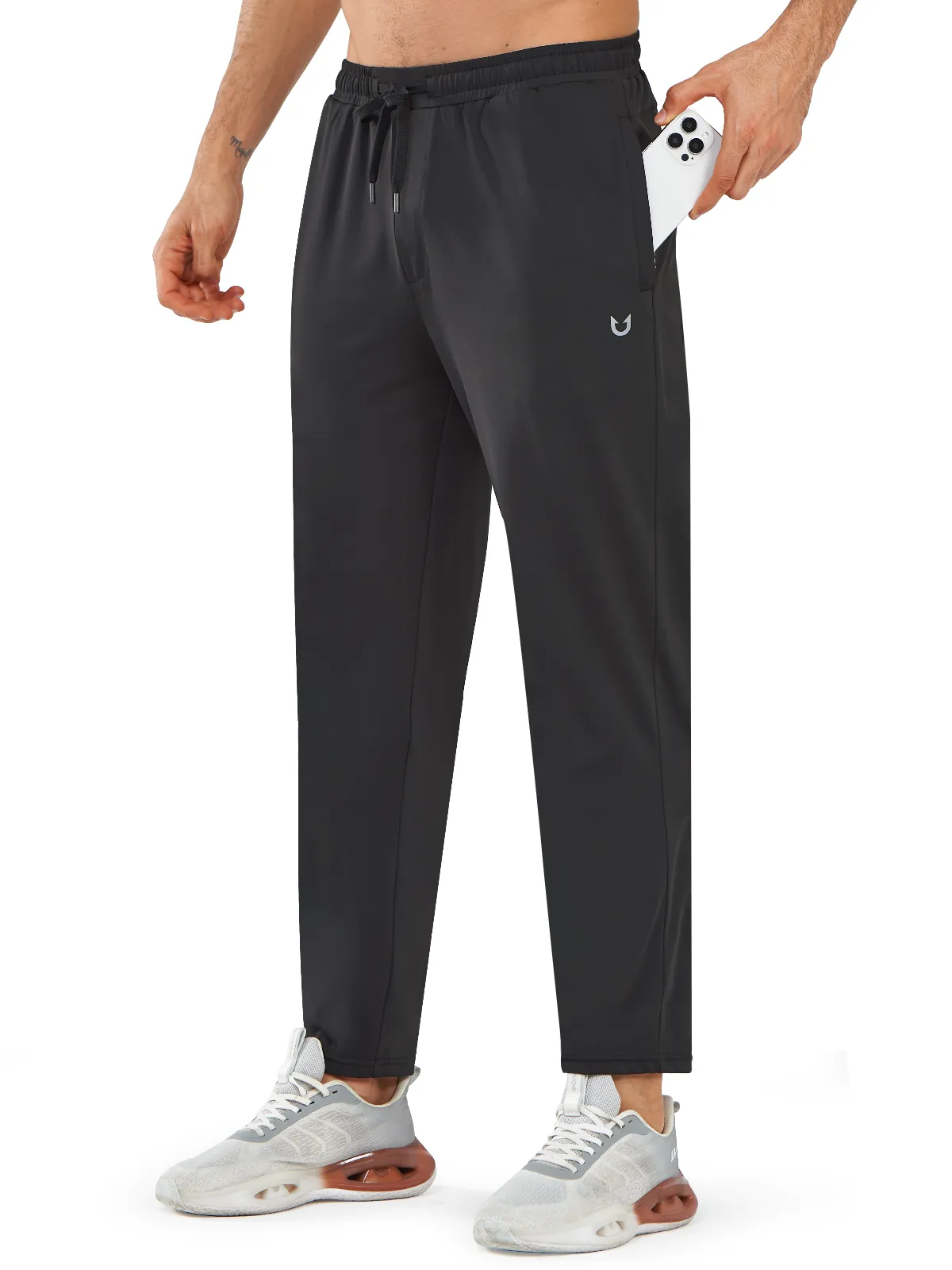 Men's Athletic Work Pants Lightweight Track Joggers for Gym Running SecureClosureSystem windproof