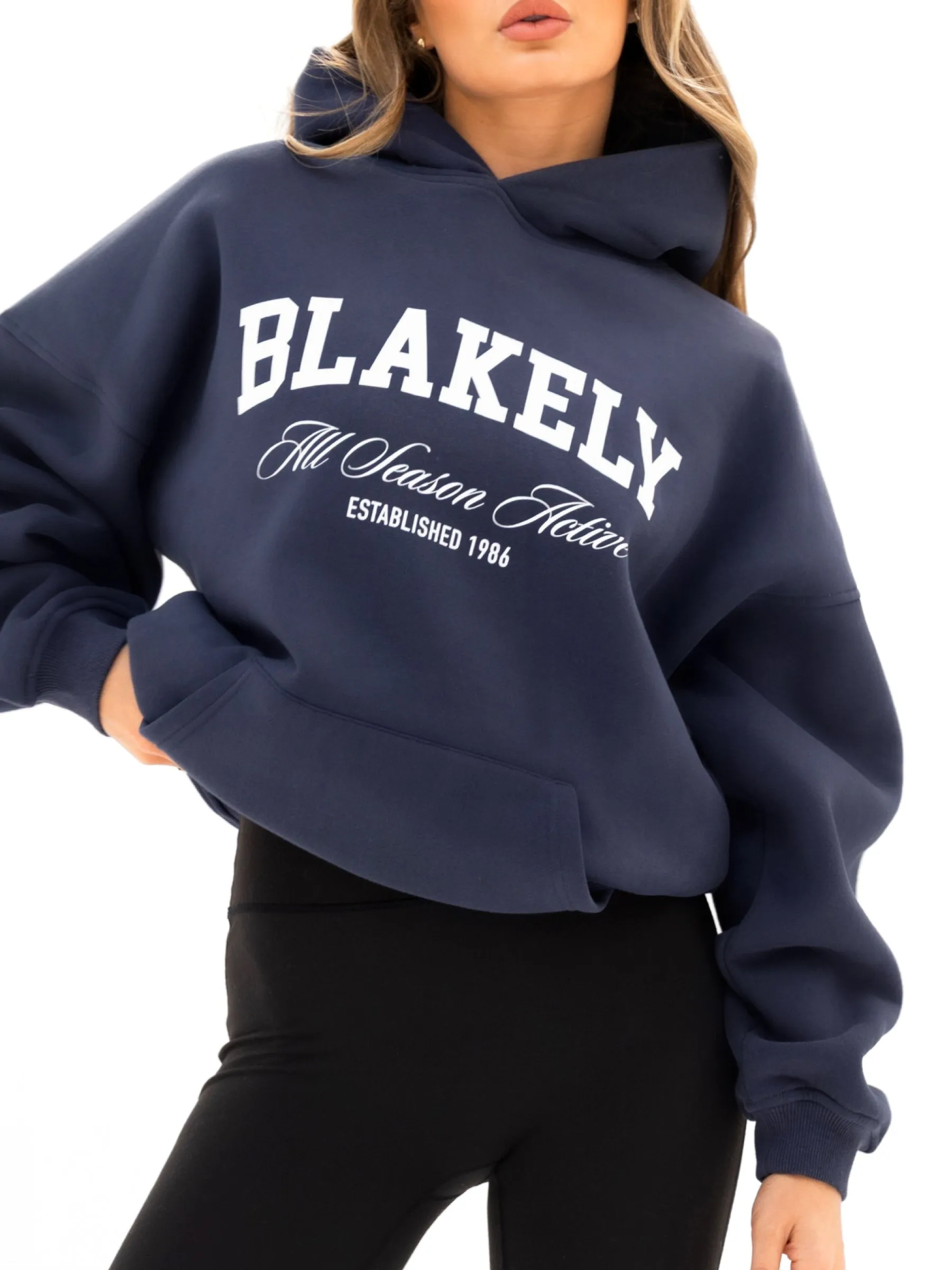 Melrose Oversized Hoodie - True Navy Must Have