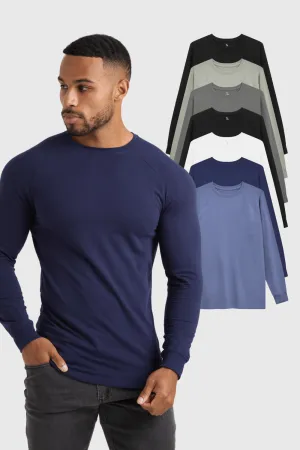 Athletic Fit Long Sleeve Everyday 7-Pack Ultra Soft Texture men's clothing