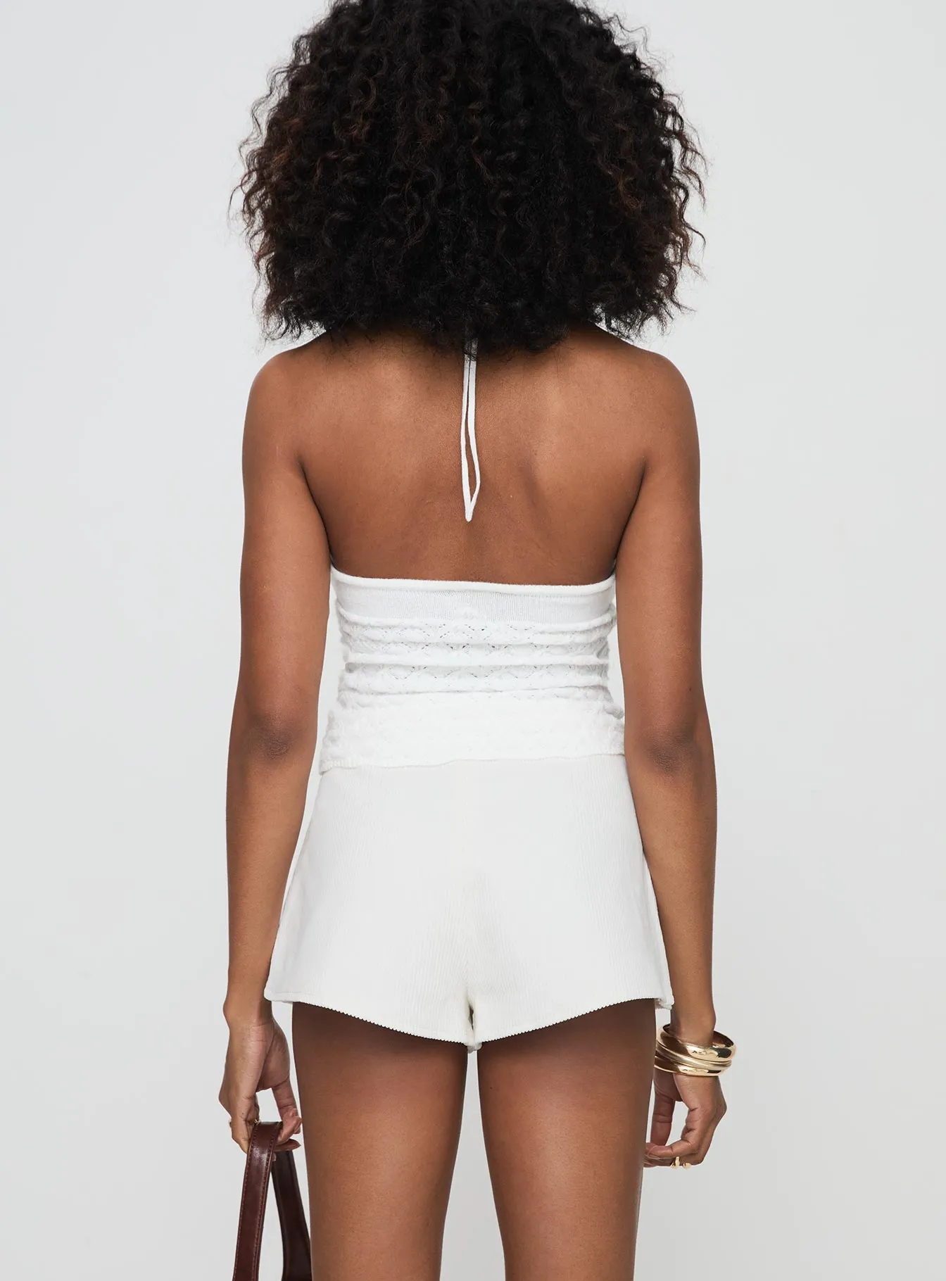 Tough Core Grigio Cord Shorts Ivory