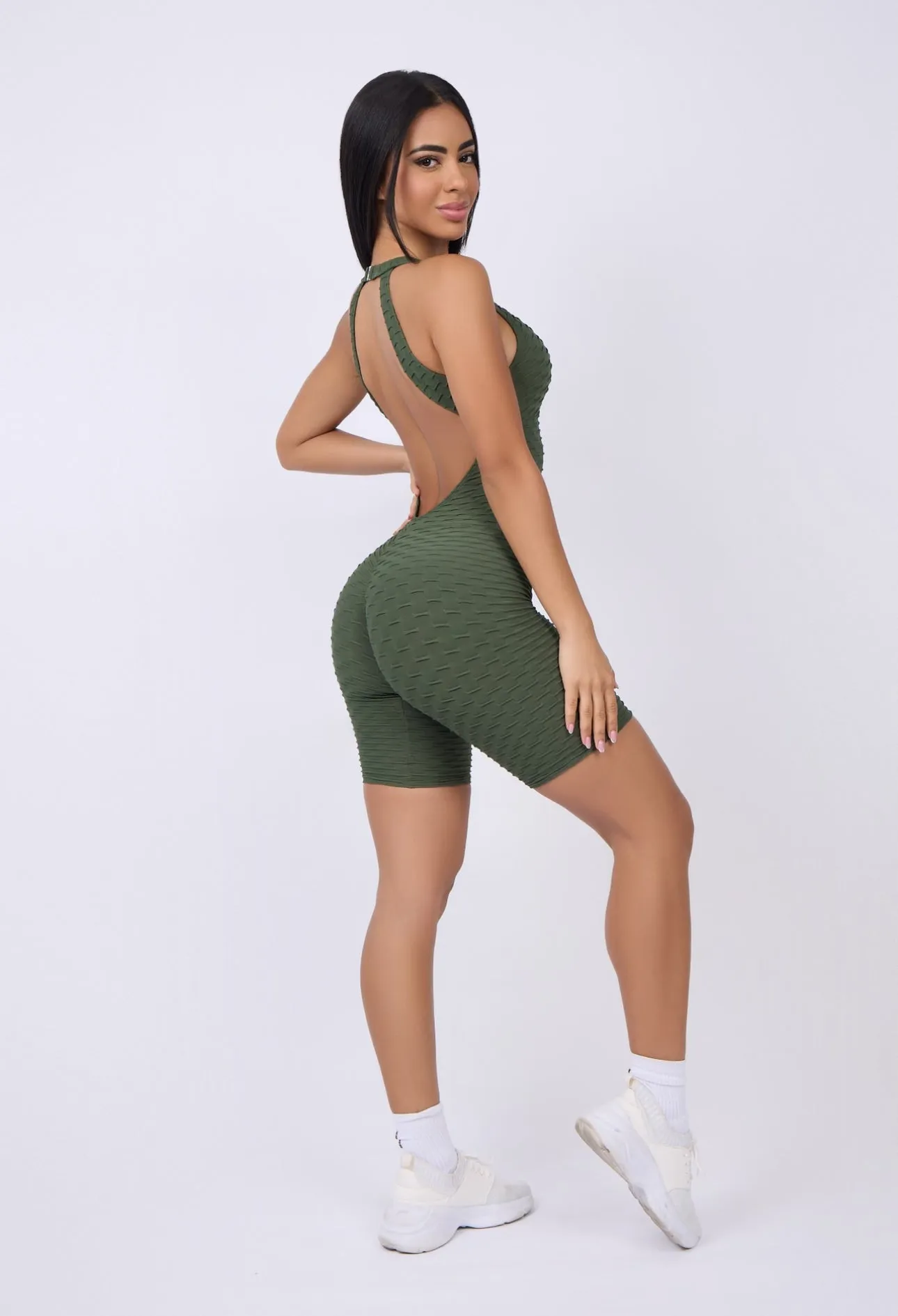 Olive Fit Short Bodysuit Night Flexible Fresh Wedding