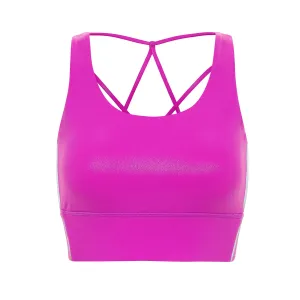 Shape Retention Electric Berry Sports Bra