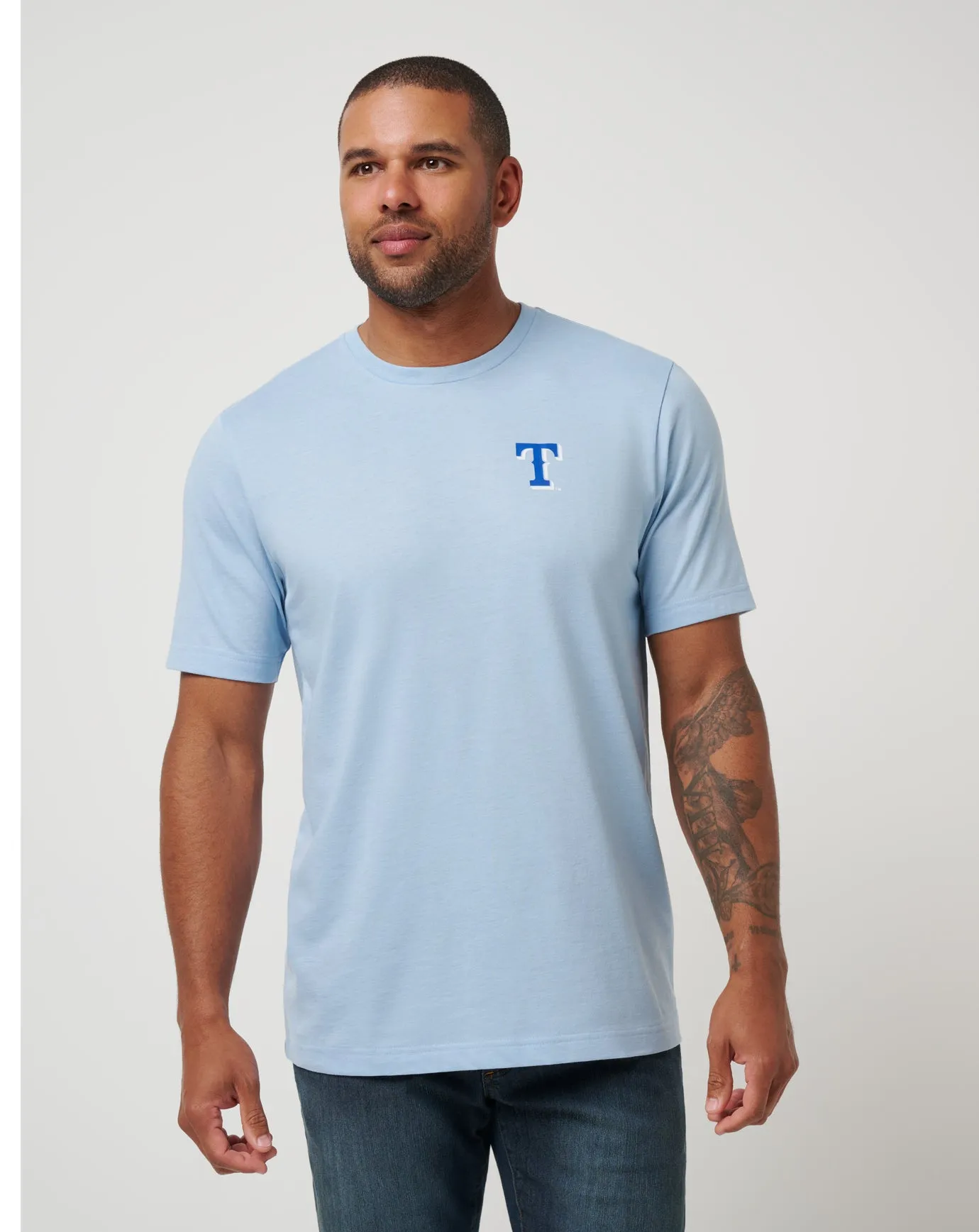 Camping practicality Texas Rangers Friendly Rivalry Tee