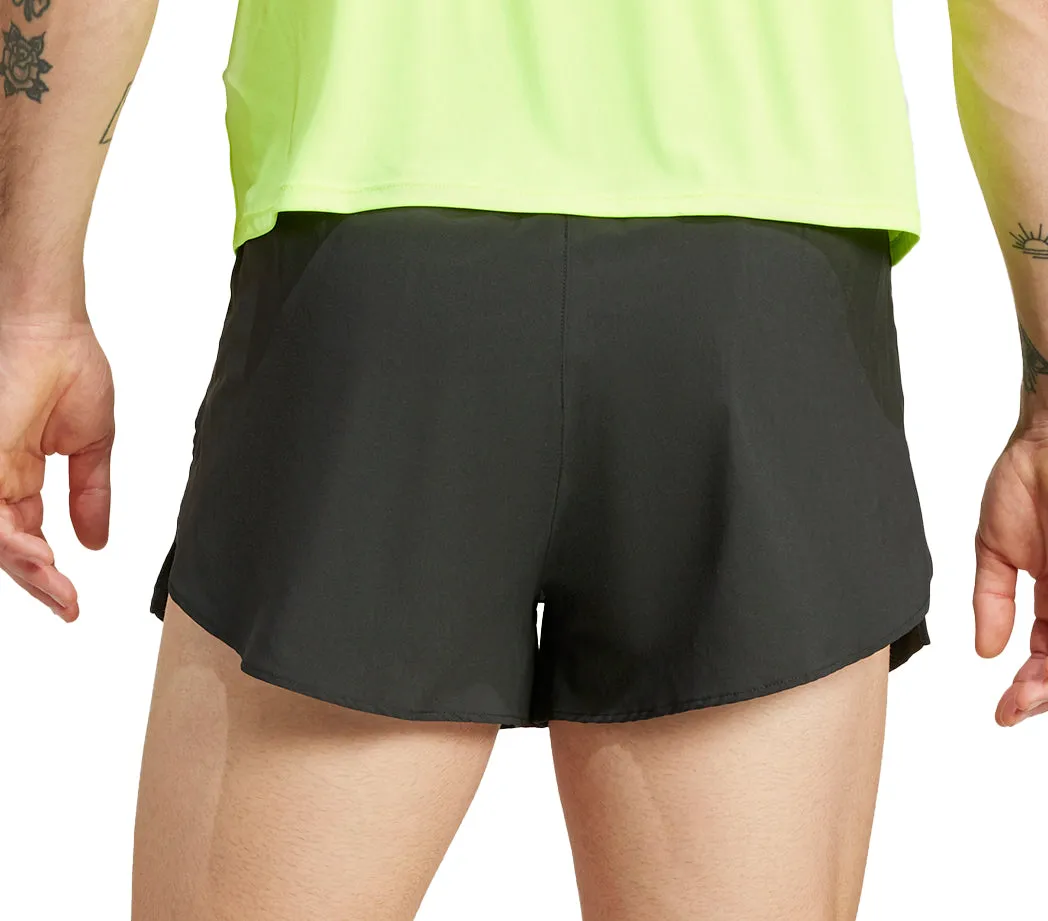 Travel Fit spring shorts adidas Adizero Essentials Mens Split Running Shorts - Black