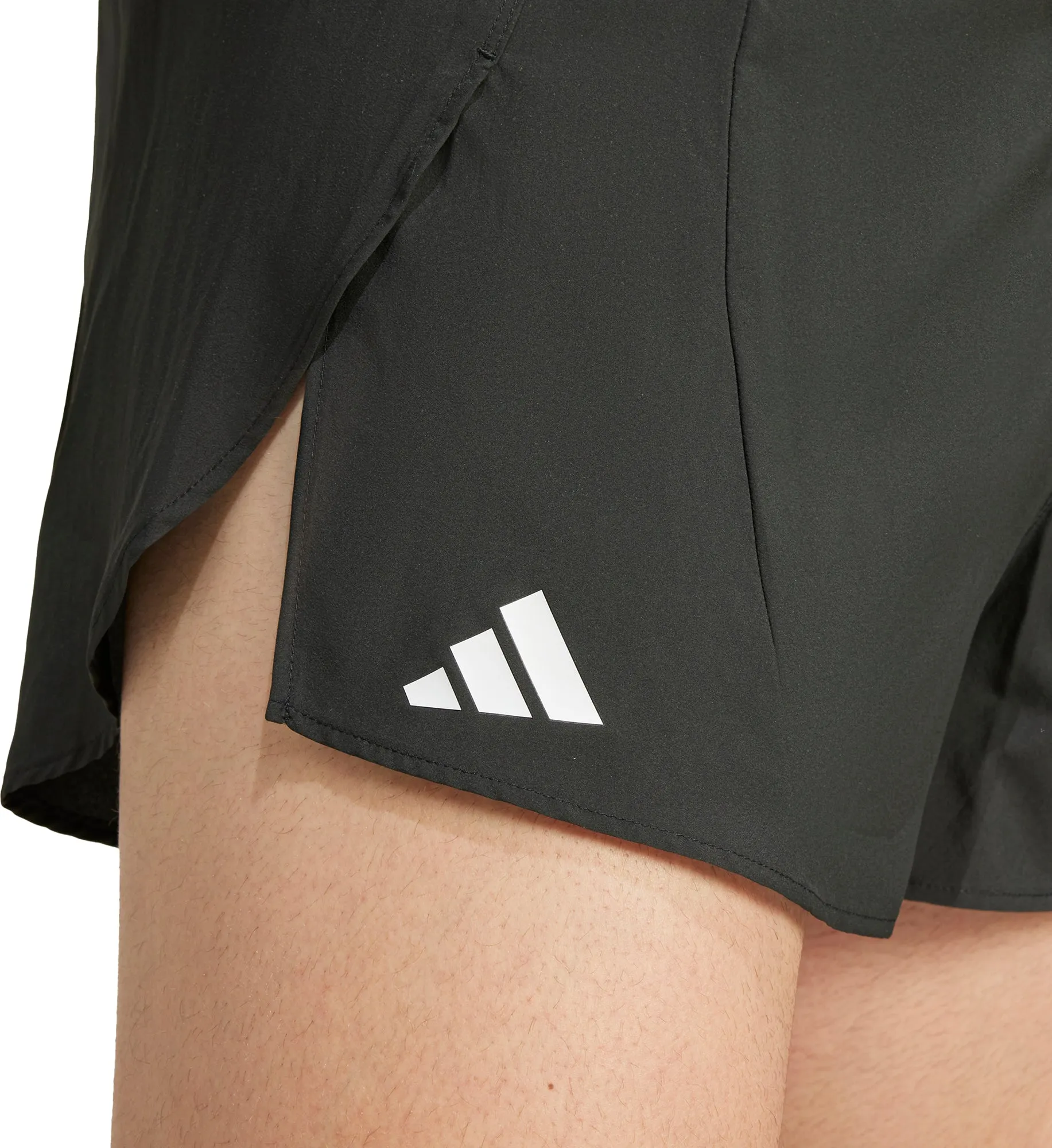 adidas Adizero Essentials Mens Split Running Shorts - Black garden work Easy Movement Fit