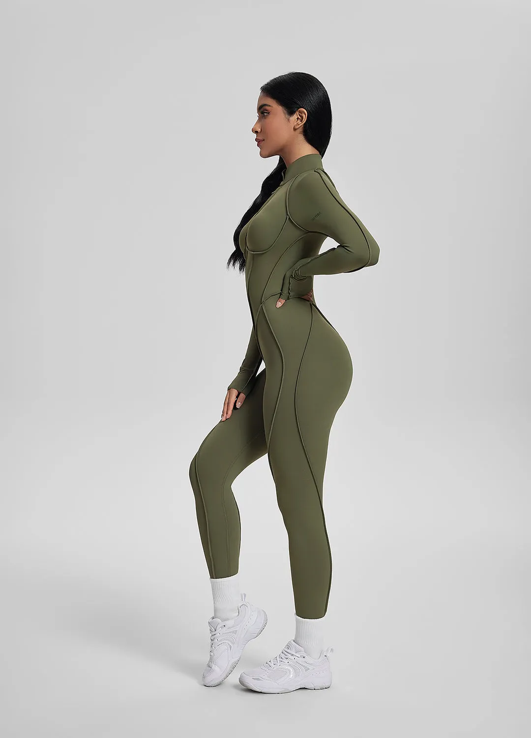 Closed-Back Catsuit Music Yoga