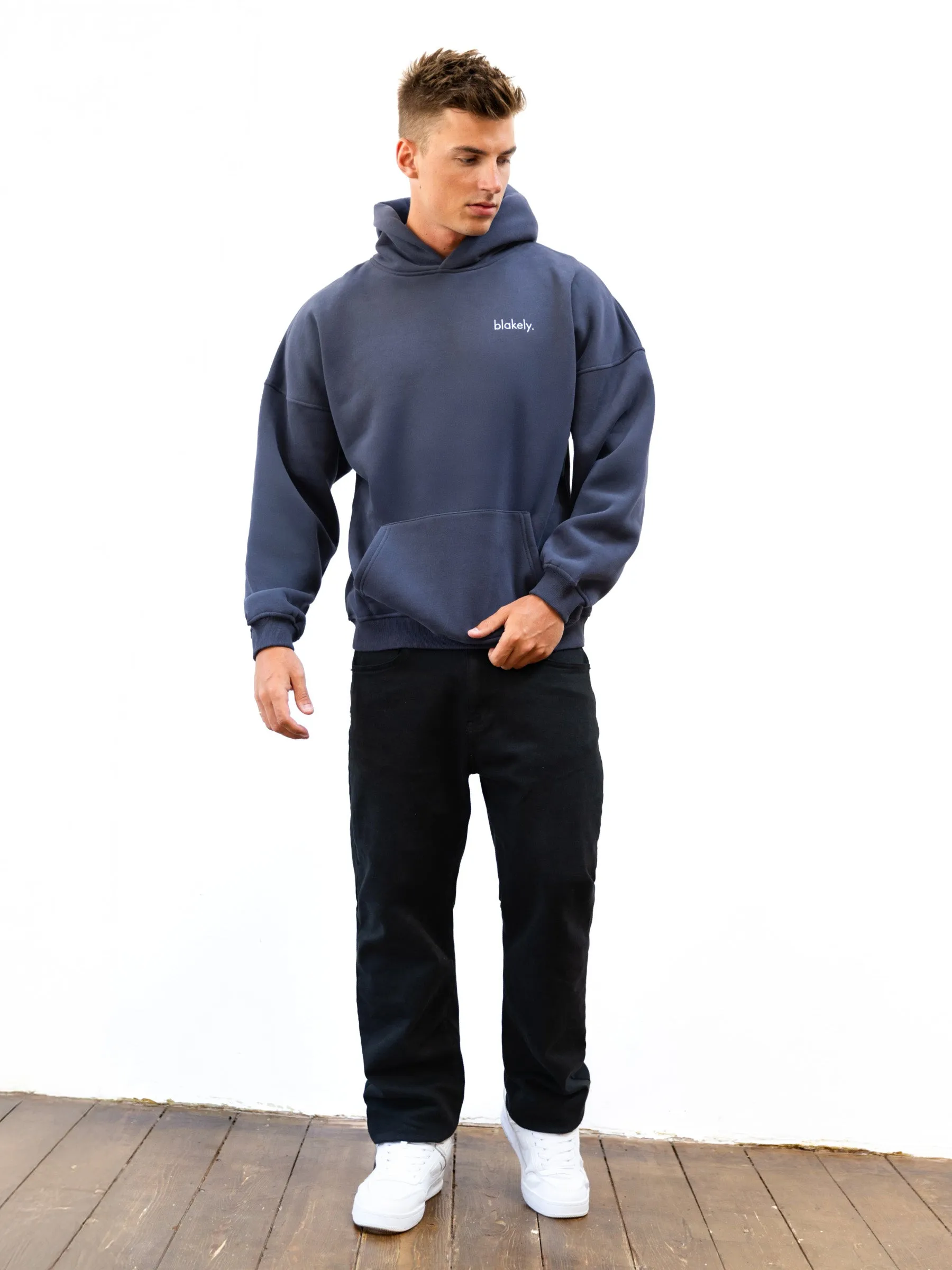 Sami Relaxed Hoodie - True Navy Designer Touch Young Professional