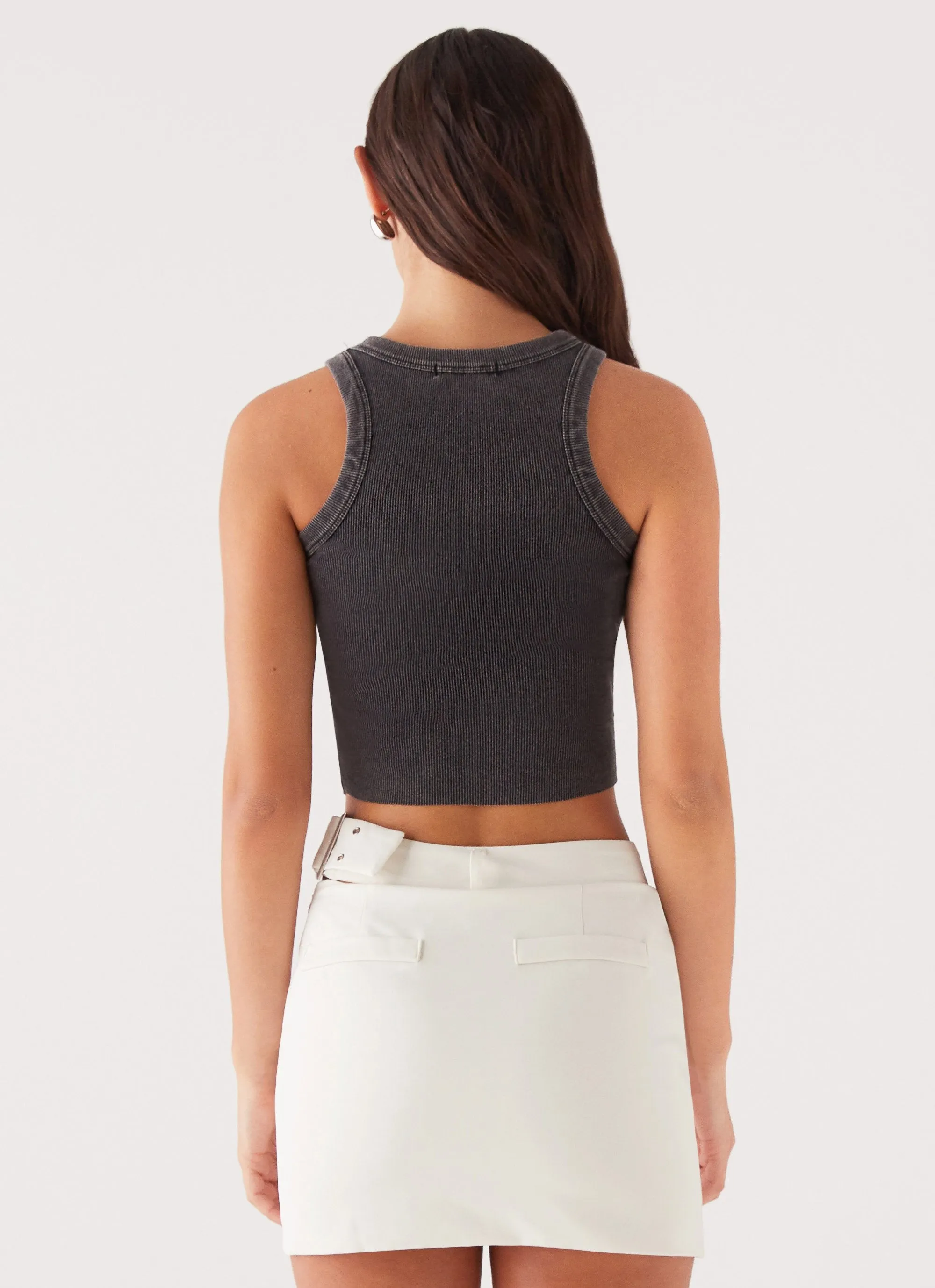 Subtle Touch Danger Zone Cut Out Mini Skirt - Ivory
