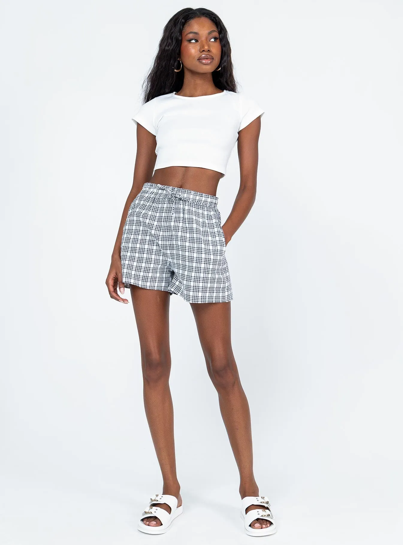 VentilatedKnit Helenie Shorts Black