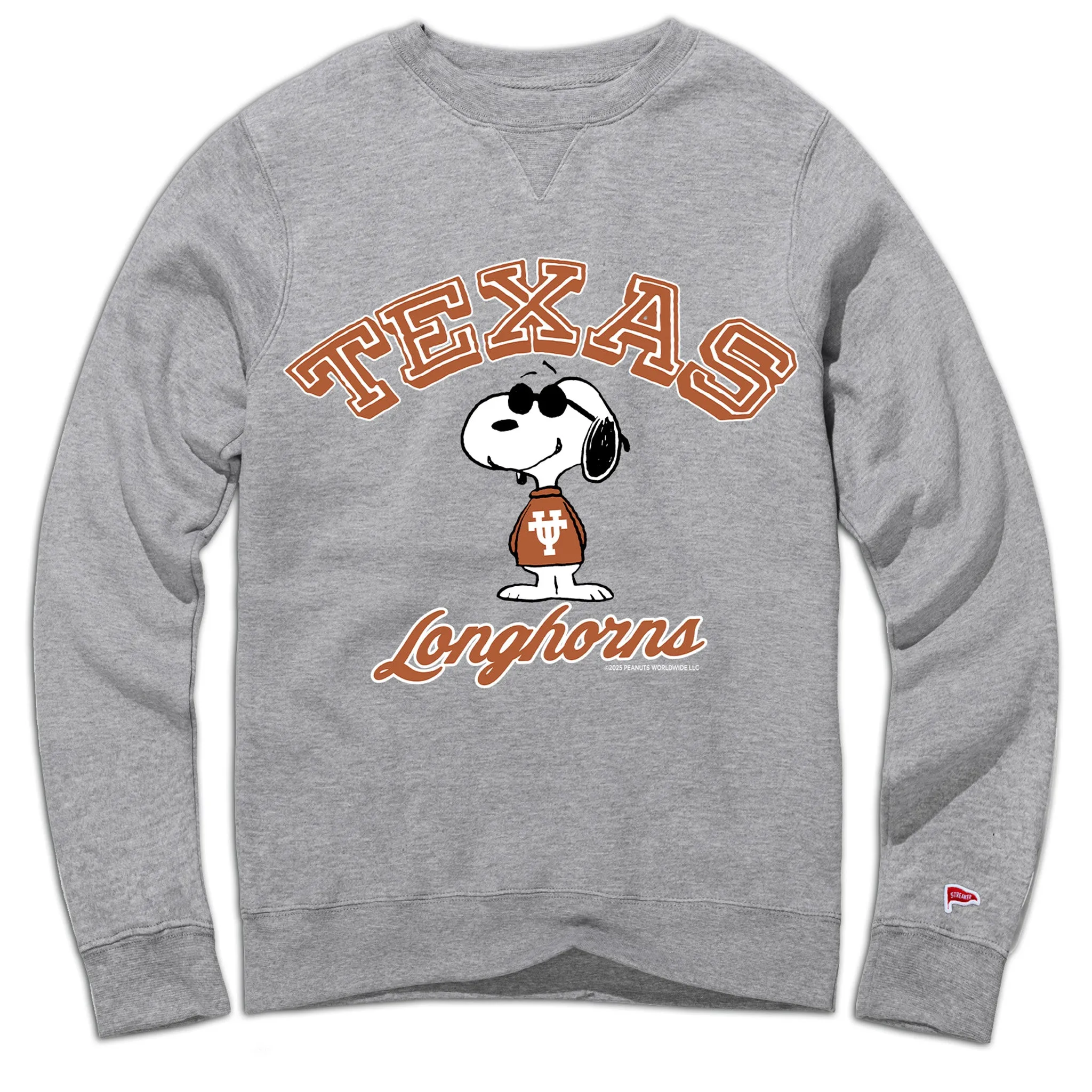 Peanuts x Texas Joe College Crewneck Sweatshirt university look Breathable Material