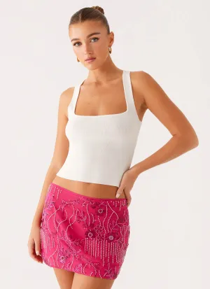 Adored By You Mini Skirt - Fuchsia Sleek Piece Youth Charm