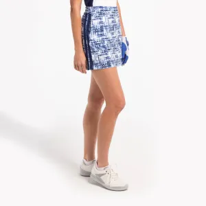 16 1/2IN SHIBORI PLAID SKORT Party outfit Elegant Tailoring