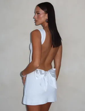 Polished Look Statement Look ZITA MINI DRESS - WHITE