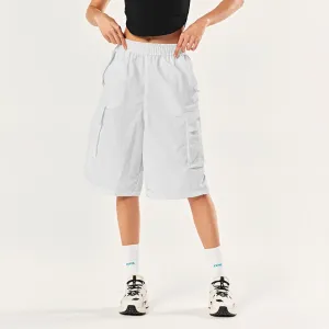 Holiday Glow Lightweight Material Street Wide Cargo Shorts