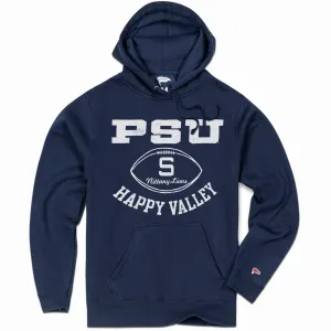 Penn State Vintage Football Hoodie Low Profile Branding