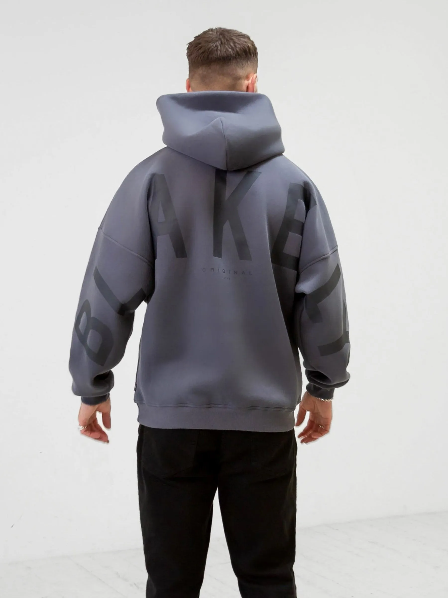 Tonal Idris Oversized Hoodie - Blue Fashion Night