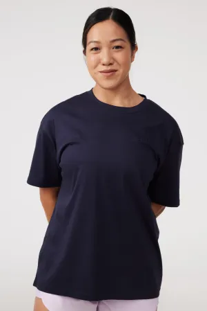 Comfortable Casual AntiStatic Properties Oversized Tee in Ocean