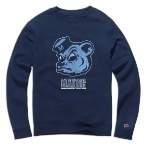 Adjustable Hood African style Maine Black Bears Legacy Crewneck Sweatshirt