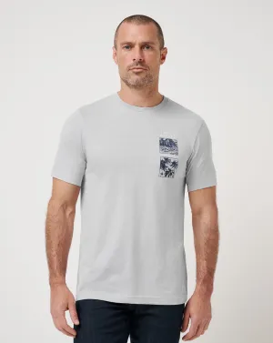 Lightweight Weave Layered Hem Detail Late Flight Tee