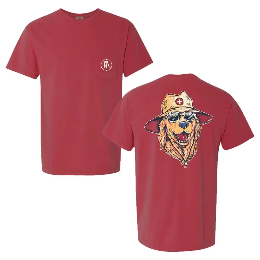 Barstool Sports Lifeguard Dog Pocket Tee waterproof