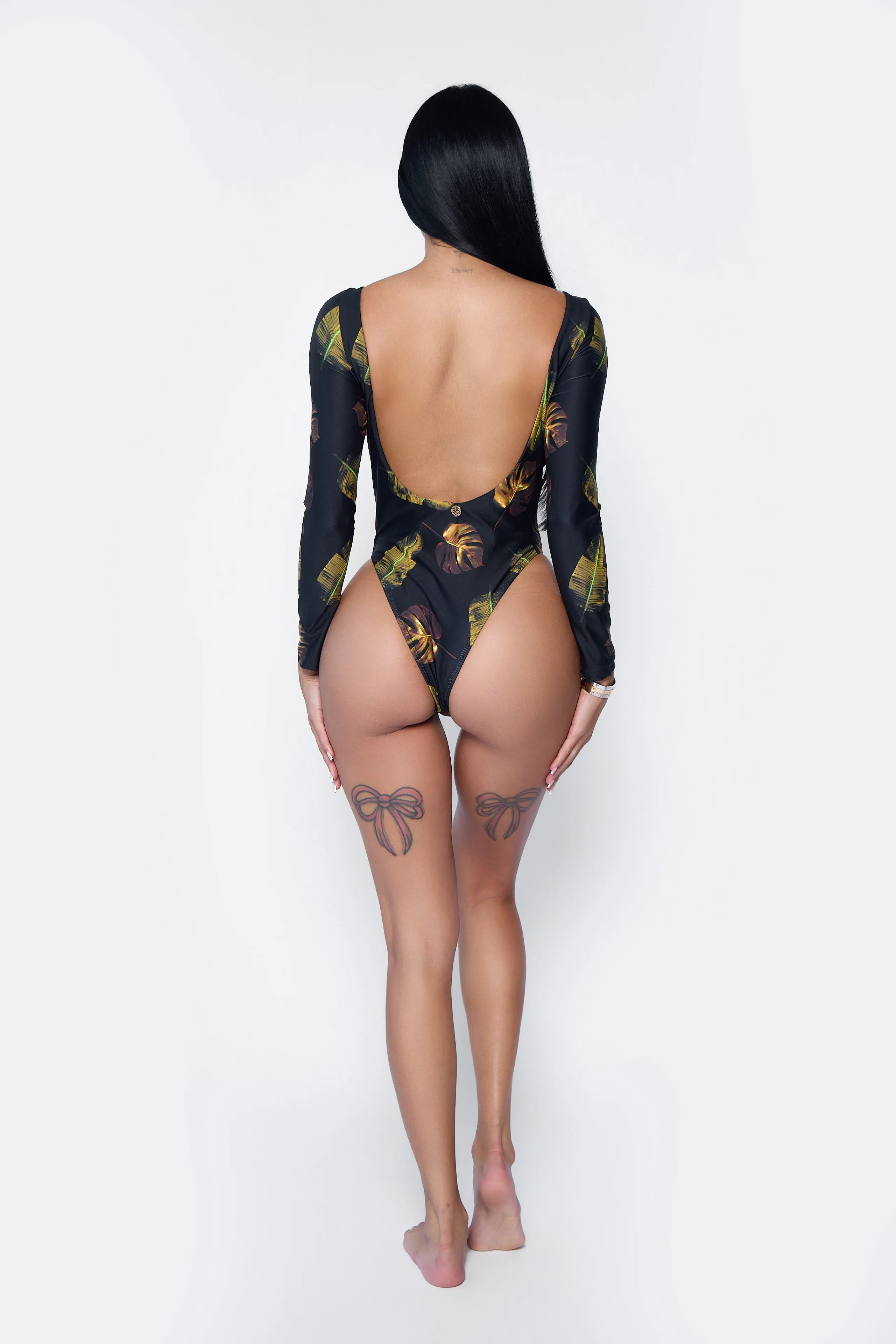 Neon-Bright Reinforced Stress Points Eve Long Sleeve One Piece Bodysuit