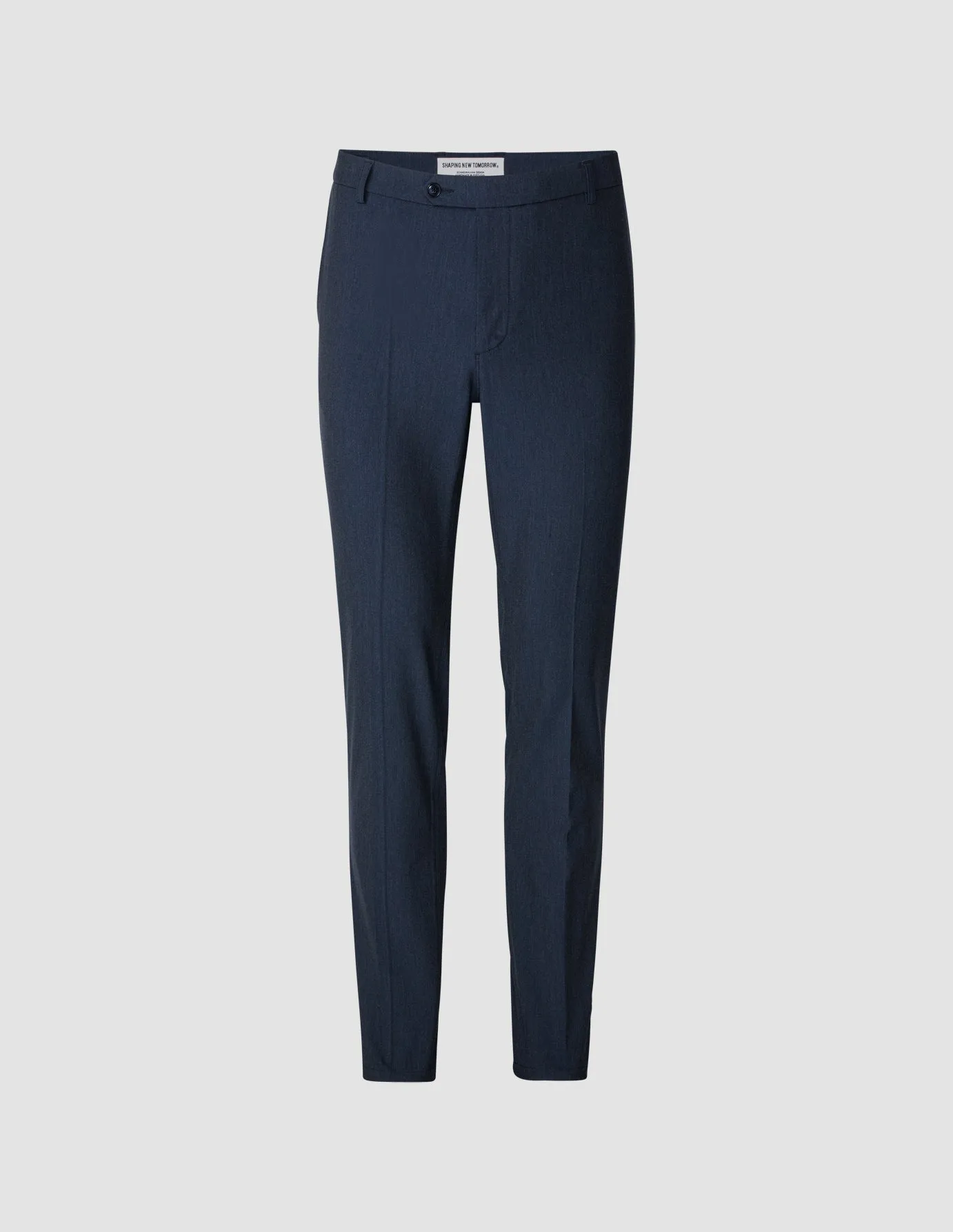 Essential Suit Pants Slim Navy Melange Work Essential Water Resistant