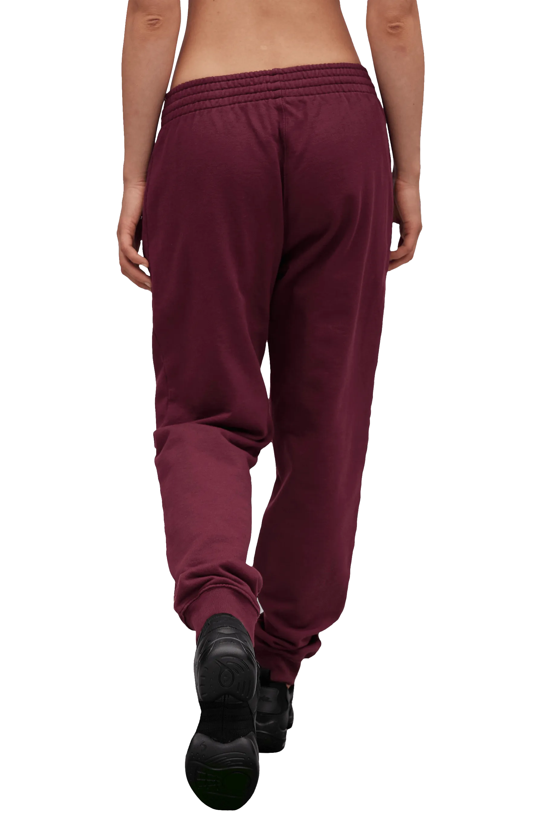 JOGGERS - Burgundy Slim Silhouette Zipper Closure