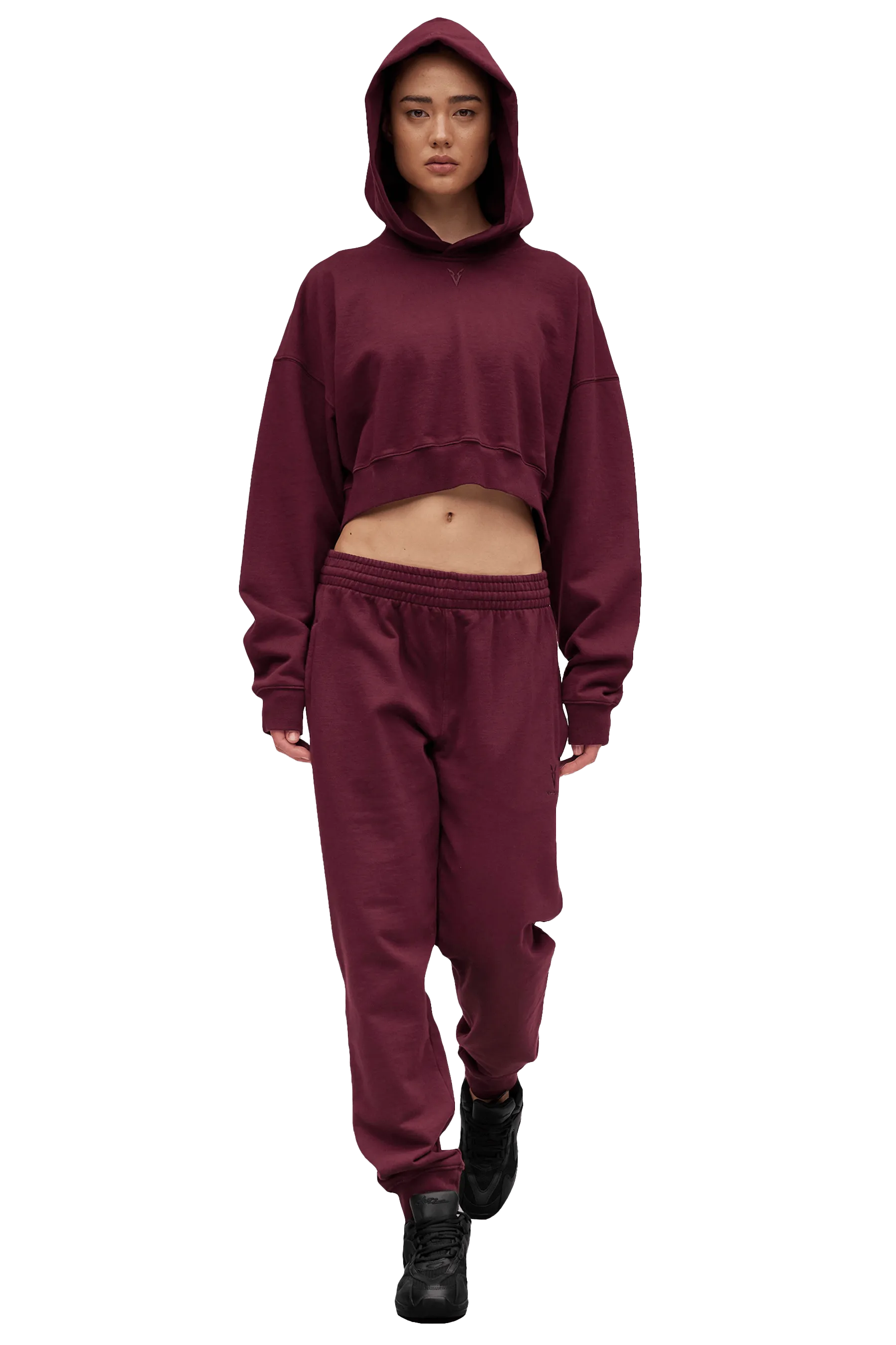 All Day Wear ReinforcedHemline JOGGERS - Burgundy