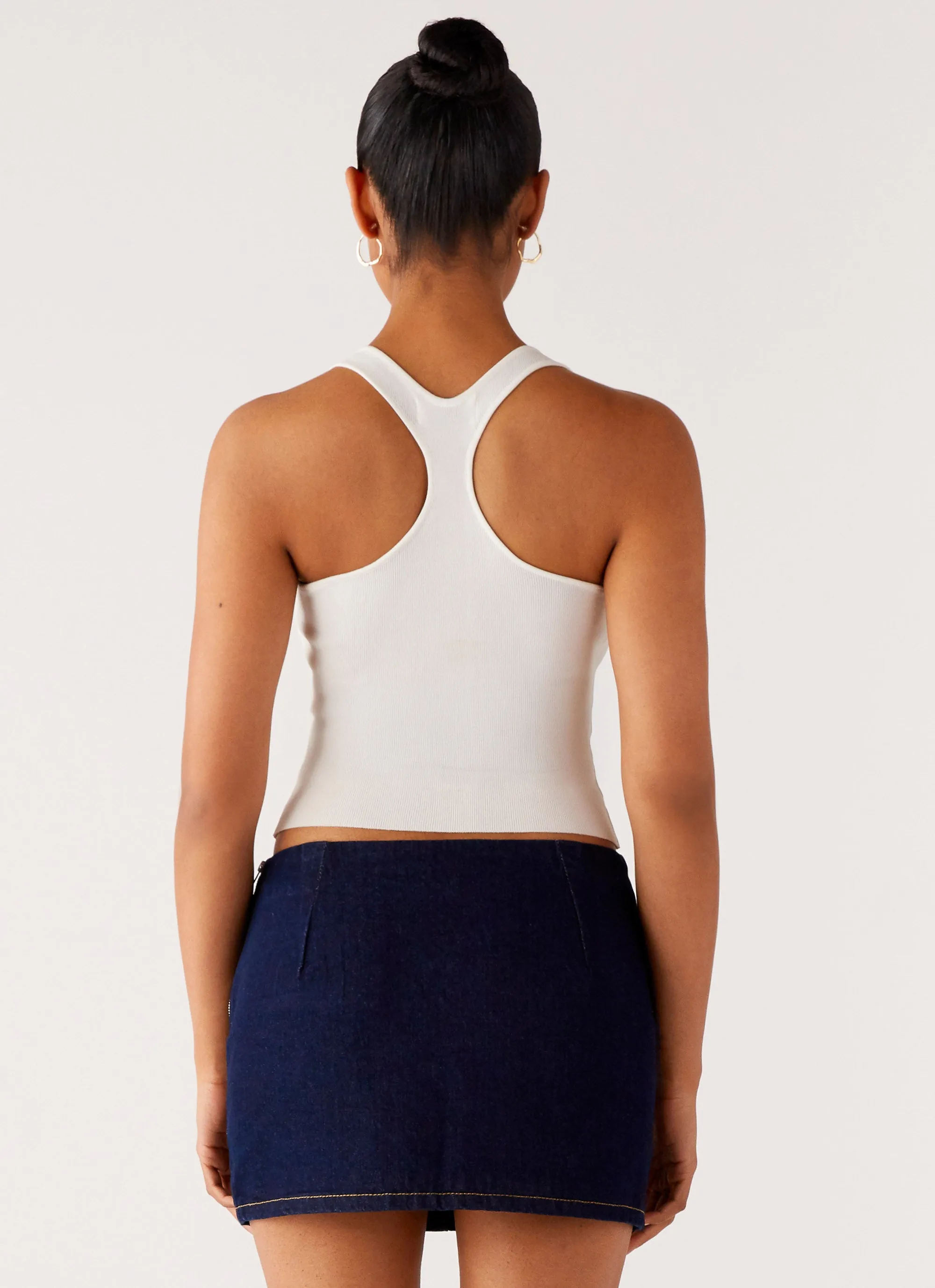 Olive Fresh Morrison Denim Mini Skirt - Indigo